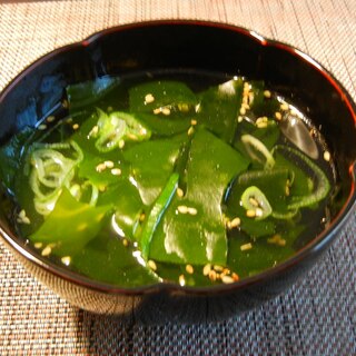 生ワカメの中華スープ